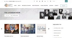Desktop Screenshot of lutheranhour.org